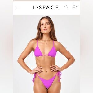 Pointelle Rib Brittany Bikini Top and Bottom